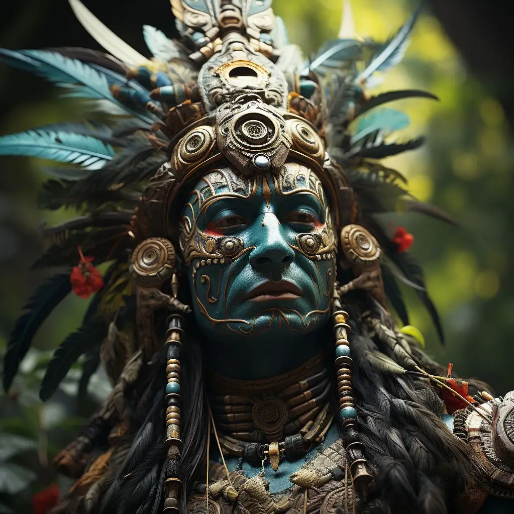 the Mayan Lord Hunhau or Kisin